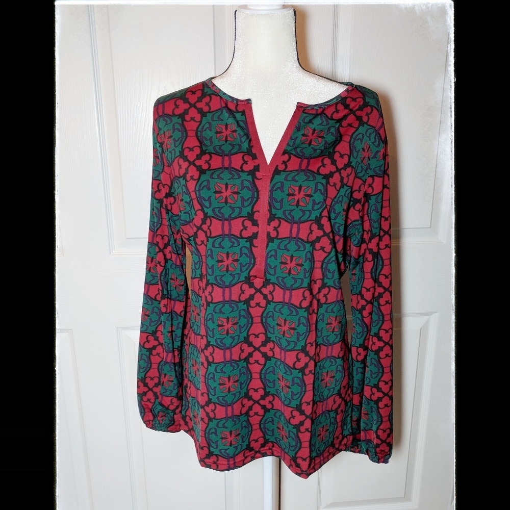 NWT Tracy Negoshian v-neck tunic XL